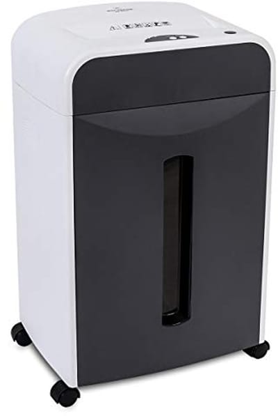 Papiervernietiger 6 bladen voor veilig versnipperen van papier en creditcards, 20 liter uitneembare afvalbak, ultralicht ontwerp, ideaal voor kantoor en thuis