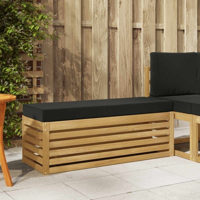 vidaXL - Buitenstoel - Bank - Massief - Acacia - Hout - Wit