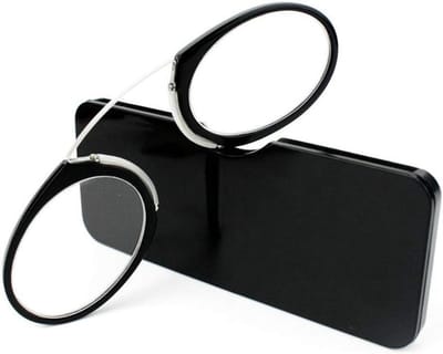 Leesbril - Mini-bril - Altijd bij de hand - Antislip - +1.5 - Zwart