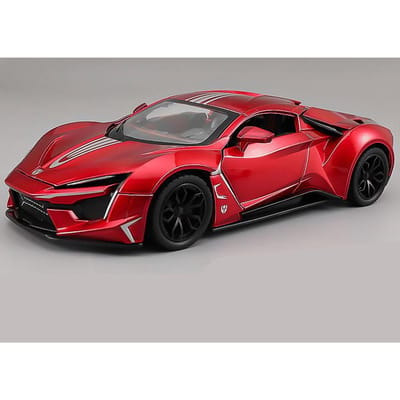 1:24 Lykan Hypersport Legering Sportwagen Model Diecast Metaal Racevoertuig Auto Model Hoge Simulatie Geluid En Licht Kinder Speelgoed Cadeau red