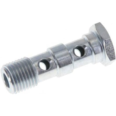 Banjobout 2-weg Verzinkt Stalen G1/4'' Buitendraad 41.5mm [2 Stuks]
