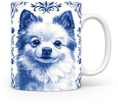 Mok Japanse spits Beker voor koffie of tas voor thee, cadeau voor dierenliefhebbers, moeder, vader, collega, vriend, vriendin, kantoor, opa, oma, hond, kerst, sinterklaas, verjaardag