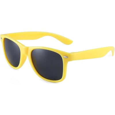 Klassieke Vrijetijds Zonnebril Ultralicht Comfortabel Unisex Vierkant Montuur Retro Zonbescherming Feestbijeenkomsten Uv400 Bril AS picture show yellow