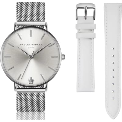 Dameshorloge en horlogeband Amelia Parker Capsule Grey