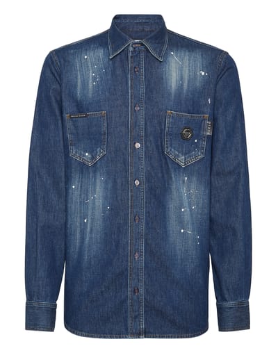 Denim Shirt Skull&Bones