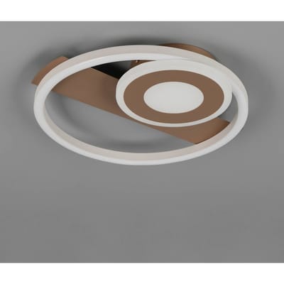 Reality Leuchten LED plafondlamp Horus, coffee, 2.500 lm, 3.000 K, metaal