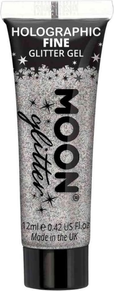 Moon Creations Glitter - Holografische Glittergel - 12 Ml - Zilver