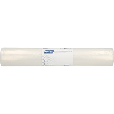 Afvalzak Hynex 70/15x200cm LDPE recycled T80 400L transparant ponsgaten rol à 5 stuks