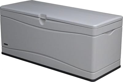 Lifetime® Kunststof Kussenbox 495L - tuinkist 61x152x67cm - Lichtgrijs