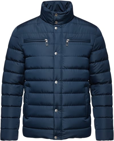 OMBRE Jas - Rits - Effen Donkerblauw S