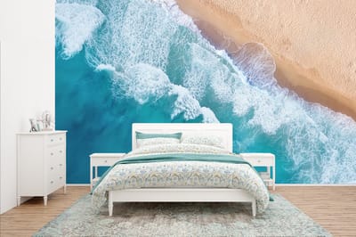 Behang - Fotobehang Water - Zee - Strand - Zomer - Breedte 435 cm x hoogte 260 cm