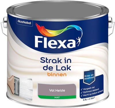 Flexa - Strak In De Lak Binnenlak Mat - Vol Heide - Mengverf - 2,5 L