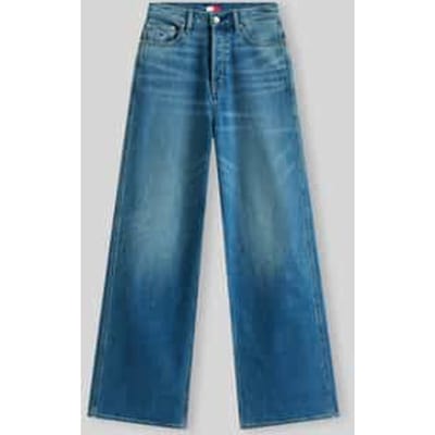 Wide & loose fit jeans van katoenmix