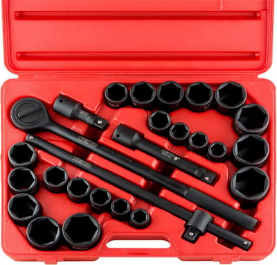 Slagsleuteldoppen Set 27 Delen 1/2 Inch Inclusief Verlengstukken