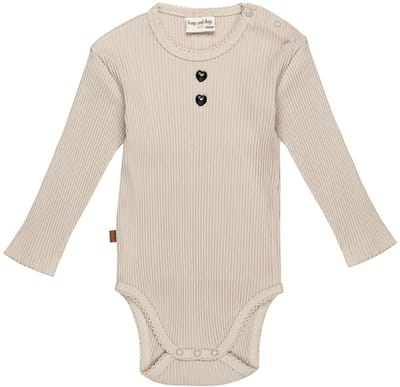 Frogs and Dogs - Follow Your Heart Baby Romper | Silver Gray - Katoen - Maat 50/56