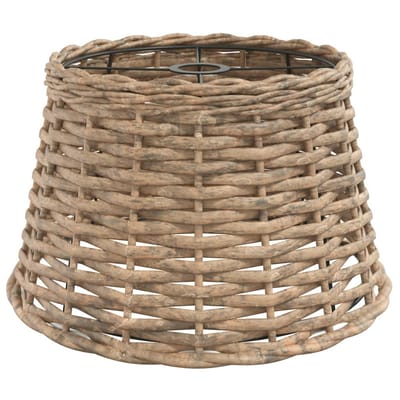 vidaXL - Plafondlampenkap - Ø38x23 - cm - wicker - bruin