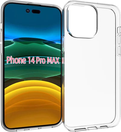 MobyDefend Hoesje - Geschikt voor iPhone 14 Pro Max - Transparante TPU Backcover - Volledig Doorzichtig