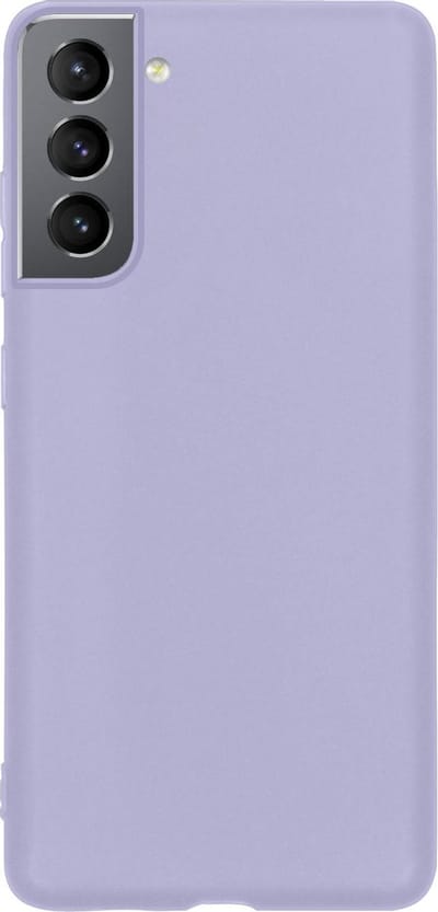 Hoes - Geschikt voor Samsung Galaxy S21 - Sterk & Shockproof - Hoesje Cover - Siliconen Case - Lila