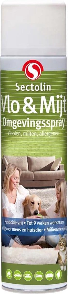Ticster Effectieve Vlooien Spray voor Langdurige Vlooienlarven- en Eierenbestrijding met Ticster Omgevingsspray