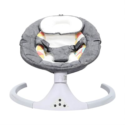 Elektrische Baby Schommelstoel – Opvouwbaar – Met Muziek en Afstandsbediening – 5 Snelheden – Voor Baby’s – 65x60x75 cm – Grijs