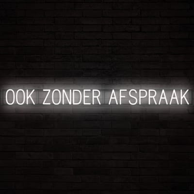 OOK ZONDER AFSPRAAK - Lichtreclame Neon LED bord verlicht | SpellBrite | 176,87 x 16 cm | 6 Dimstanden & 8 Lichtanimaties | Reclamebord neon verlichting