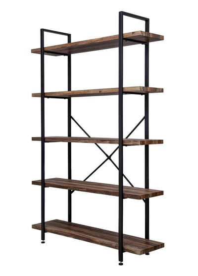 VDD Wandkast  - industrieel - metaal/hout - zwart 29,5x105x177,5