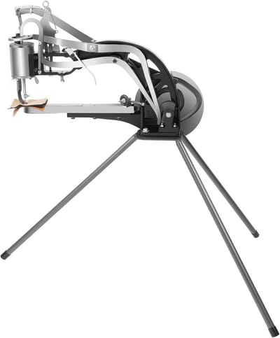 Handnaaimachine met 360° 3 lange staven, heavy duty handschoenreparatie, reparatiemachine met naalden, leer naaimachine voor canvas, katoen, linnen, tassen, doeken, tenten
