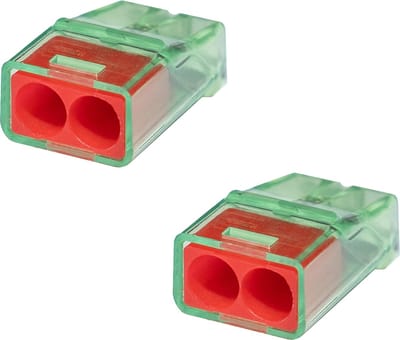 Lasklem - Vintex - 2 Polig - 0.2-2.5 mm2 - Rood - 2 Stuks