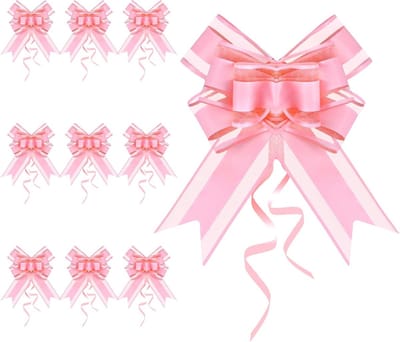 Grote Lichtroze Strik Verpakking Decoratie - 10 Stuks voor Cadeaus, Bruiloften en Feestdecoraties