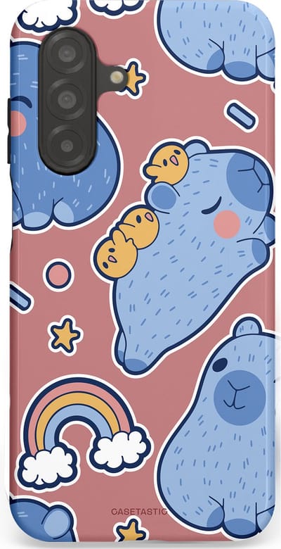 Casetastic Hoesje Geschikt voor Samsung A26 - Stijlvolle Beschermende Duo-layer Case - Capibara knuffelvriend