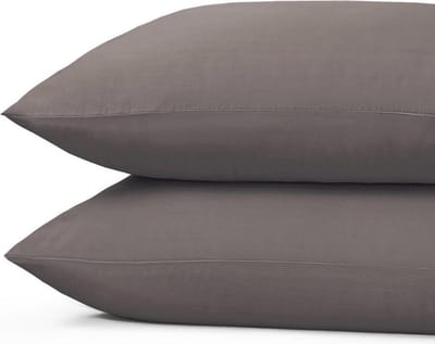 100%  Katoen - Kussenslopen - Set van 2 - 60x70 cm - Beige