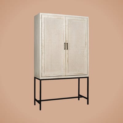 RENEW Carini Cabinet white 2 drs. 110x45x190
