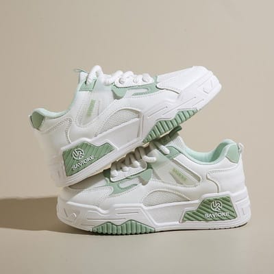 Printemps Petites Chaussures Blanches Nouveaux Ins Étudiantes Plateforme Rehaussement Chaussures de Sport Chaussures de Planche Décontractées 35 white