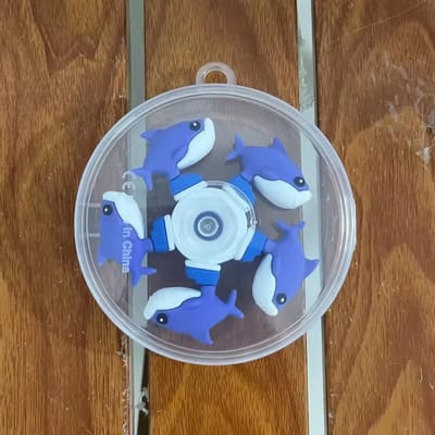 Italiaanse Brainrot Tung Vervormde Fidget Spinner Ketting Speelgoed Antistress Hand Spinner Vent Speelgoed Volwassen Stressverlichting Fidget Sensorische Gyro blue
