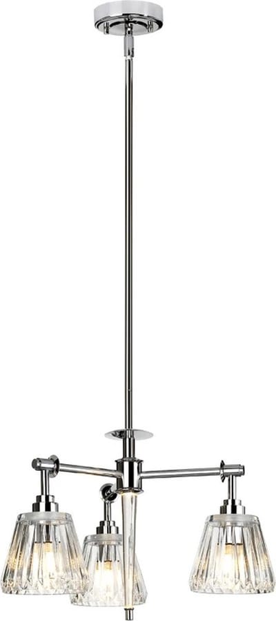 Landelijke Hanglamp - Steady Lighting -  - Landelijk - G9 - L: 47.4cm - Voor Binnen / Binnen - Woonkamer - Eetkamer - Zilver