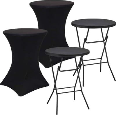 DailySupplies® Staantafel - Partytafel Inklapbaar - Statafel Rond - Stevig