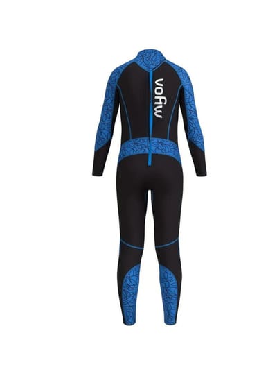 Bovista Wetsuit Kinderen - Swimsuit - Shorty - Surfpak - Duikpak - Lange Mouw - Zwemsuit - Blauw - 4y