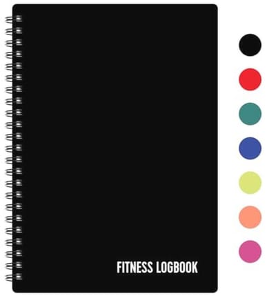 Fitnesslogboek met 150 trainingssjablonen - Ongedateerd A5 Trainingsdagboek voor Gewichtsverlies en Spiergroei