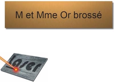 Graveerplaat voor naam en adres, zelfklevend, 99 x 24 mm, personaliseerbaar