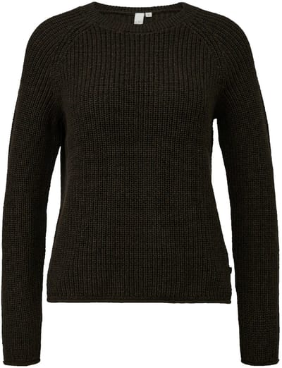 Q/S designed by - Dames pull - Maat S - Vrouwen - ZWART - katoen