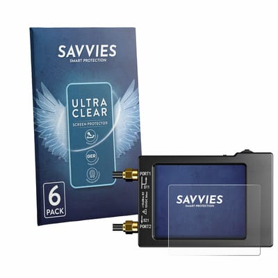 Savvies - Screenprotector voor NanoVNA H (handheld) - Folie Beschermfolie transparant 6 Stuks