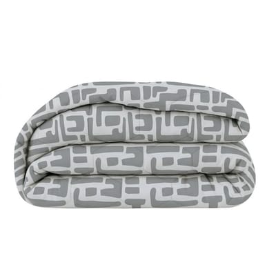 Dekbed-Discounter - EazySleep Dekbed Zonder Overtrek 140 x 200 cm - Inclusief 1 kussensloop - Wasbaar op 40 graden - Verkoelend dekbed - Grijs