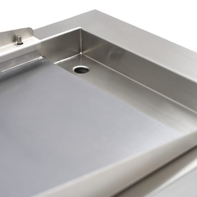 Maxima Inductie Grillplaat 700 Glad 5000W Enkel met Onderstel