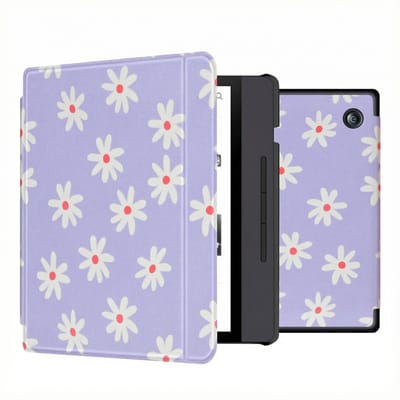 imoshion Design Slim Hard Case Sleepcover met stand voor de Kobo Libra H2O - Flowers Distance