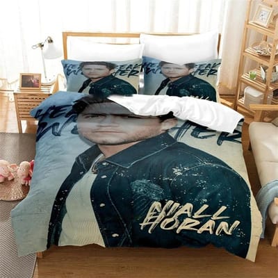 3D Print Niall Horan Beddengoedset, Dekbedovertrek Dekbedset Quiltovertrek Kussensloop, King Queen Twin Size Jongens Meisjes Volwassenen EU King 240x220cm