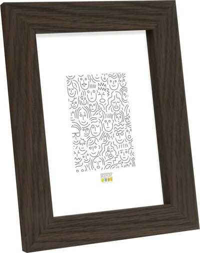 Deknudt Frames fotolijst S49BH2 - bruine houtkleur - foto 15x15 cm