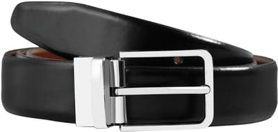 Leonardo Verrelli Leonardo Verrelli herenriem 3100146 Omkeerbare riem echt leer zwart/bruin 90 cm-130 cm