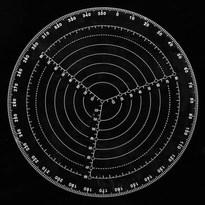 Allecto - Center Finder Locator - Meetliniaal - Transparant - Acryl - Draaibank Gereedschap - Houtbewerking - 20 cm