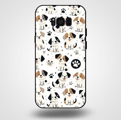 Smartphonica Telefoonhoesje voor Samsung Galaxy S8 met honden opdruk - TPU backcover case honden design geschikt voor Samsung Galaxy S8