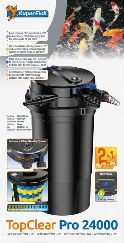 TopClear Pro 24.000 UVC 24W - SuperFish